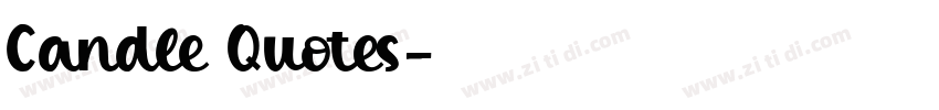 Candle Quotes字体转换